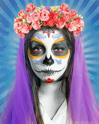 Sugar Skull Lady Painting By Numbers.png