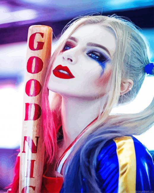Suicide Squad Harley Quinn Movies Painting By Numberss.png