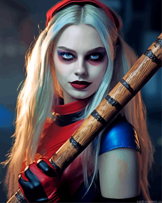 Suicide Squad Harley Quinn Painting By Numberss.png