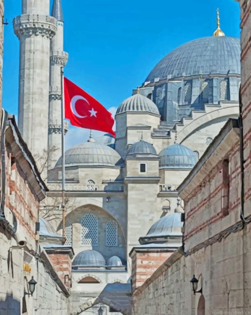 Suleymaniye Mosque Turkey Buildings Painting By Numberss.png