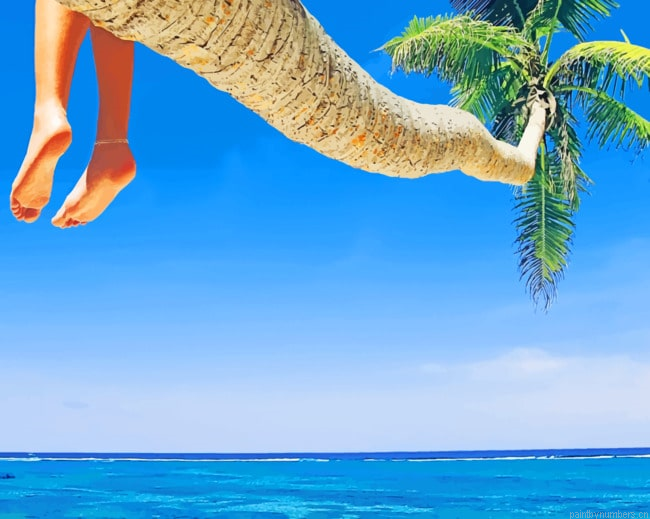 Summer Beach Corner Seascapes Painting By Numberss.png