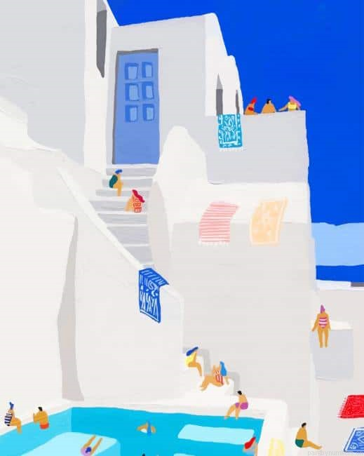 Summer Santorini Painting By Numberss.png