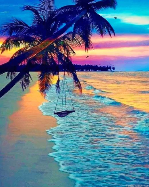 Sundown Ocean Seascapes Painting By Numbers.png