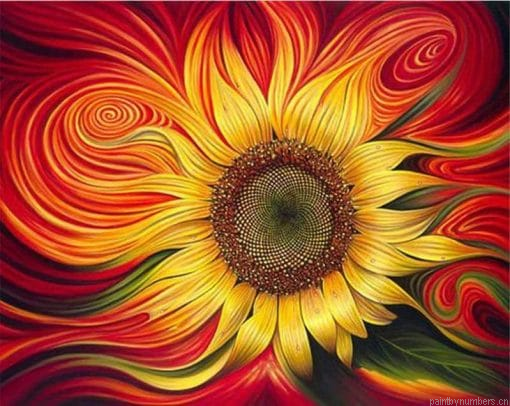Sunflower Art Painting By Numbers.png