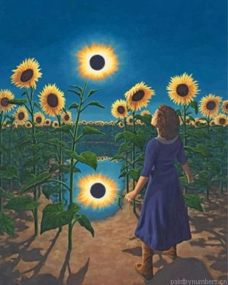 Sunflowers Field Painting By Numbers.png