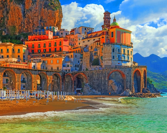 Sunny Amalfi Coast Painting By Numberss.png