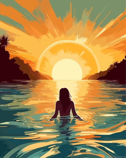 Sunset Siren Painting By Numberss.png