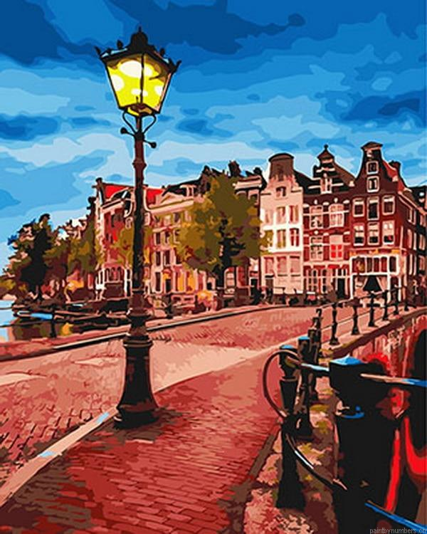 Sunset In Amsterdam Painting By Numbers.png