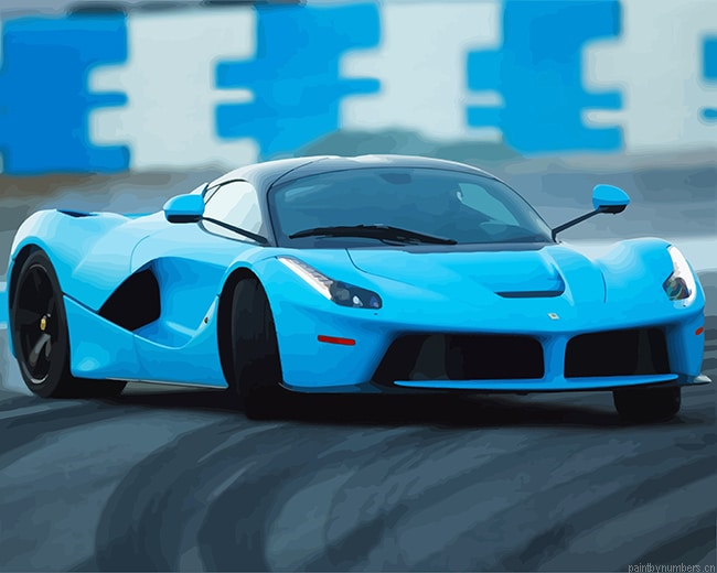 Super Blue Car Painting By Numberss.png