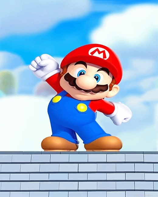 Super Mario Video Games Painting By Numberss.png