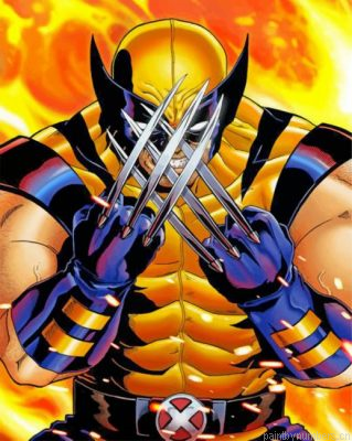 Superhero Wolverine Painting By Numbers.png