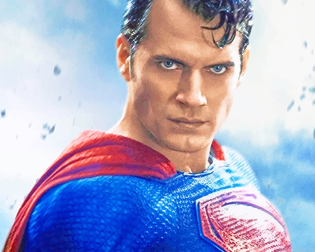 Superman Henry Cavill Painting By Numberss.png