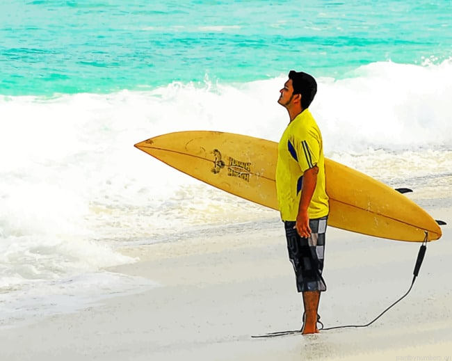 Surfer Beach Painting By Numberss.png