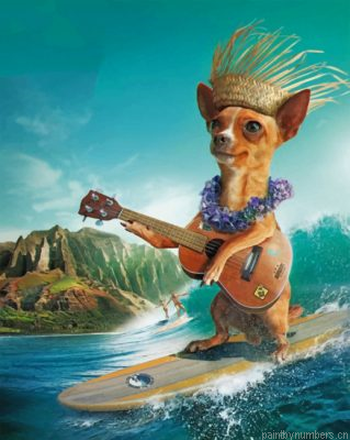 Surfer Dog Painting By Numberss.png