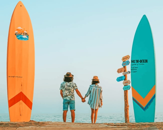 Surfers Couple Painting By Numbers.png