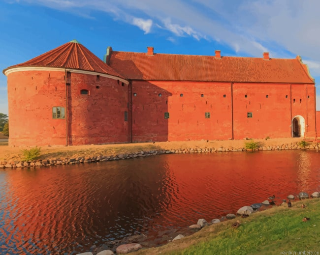 Sweden Fortress River Bridge Landskrona Painting By Numberss.png