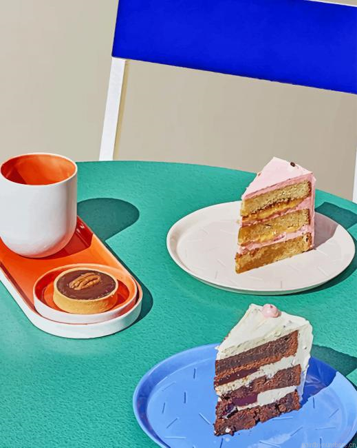 Sweet Cakes Food Painting By Numberss.png
