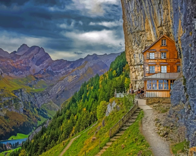 Swiss Alps Landscape Painting By Numberss.png
