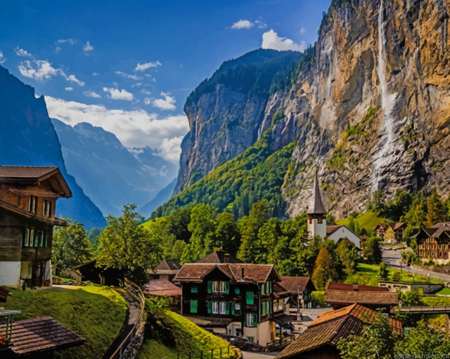 Switzerland Alps Landscapes Painting By Numberss.png