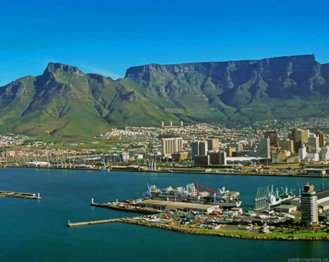 Table Mountain Cape Town South Africa Painting By Numbers.png
