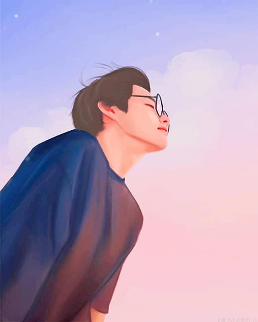 Taehyung Gucci Boy Painting By Numberss.png