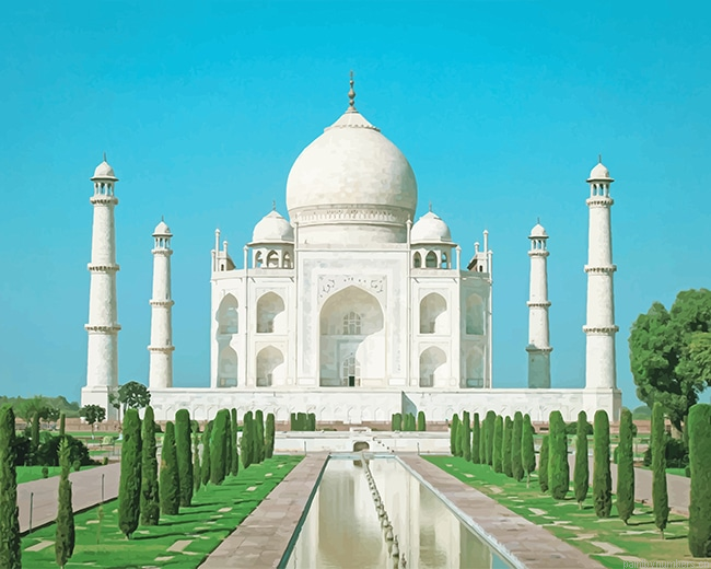 Taj Mahal Building Painting By Numberss.png