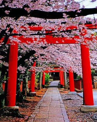 Takenaka Inari Jinja Shrine Painting By Numbers.png
