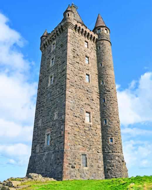 Tall Scrabo Tower Painting By Numberss.png