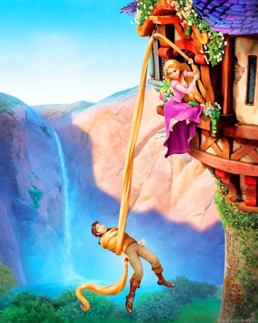 Tangled Rapunzel Animations Painting By Numberss.png
