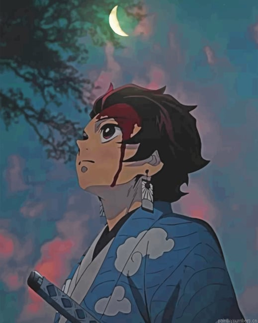 Tanjiro Kamado Painting By Numberss.png