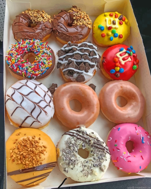 Tasty Doughnuts Painting By Numbers.png