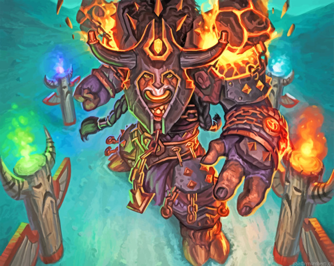 Tauren Shaman World Of Warcraft Painting By Numbers.png