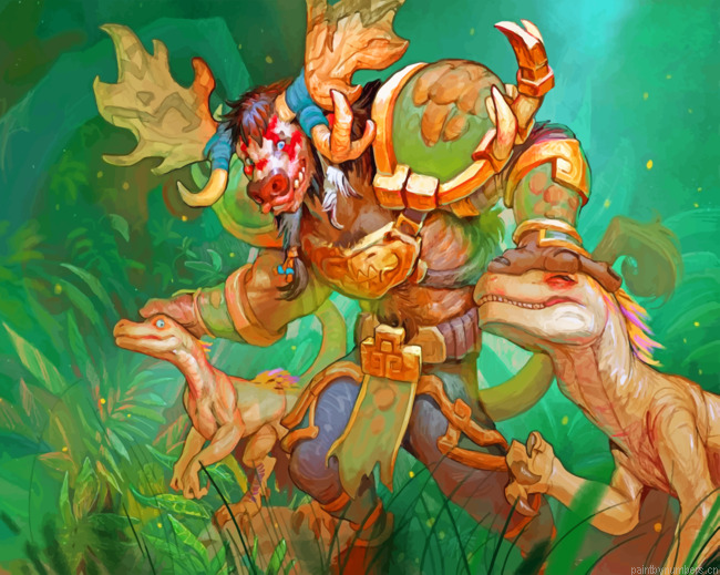 Tauren World Of Warcraft Painting By Numbers.png