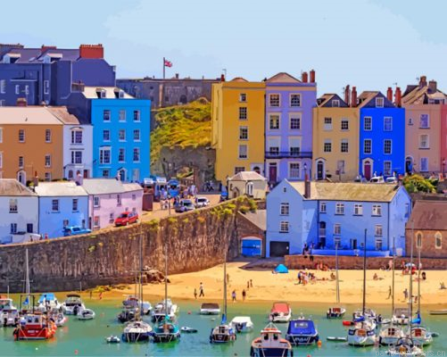 Tenby Wales Uk Painting By Numbers.png