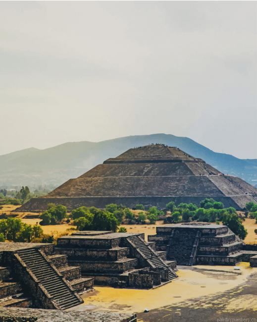 Teotihuacan Pyramid Painting By Numberss.png