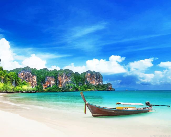 Thailand Island Seascapes Painting By Numberss.png