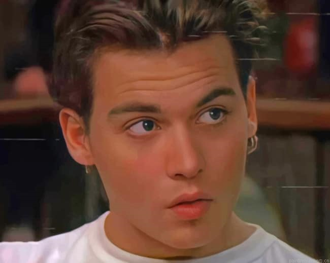The Actor Johnny Depp Painting By Numberss.png