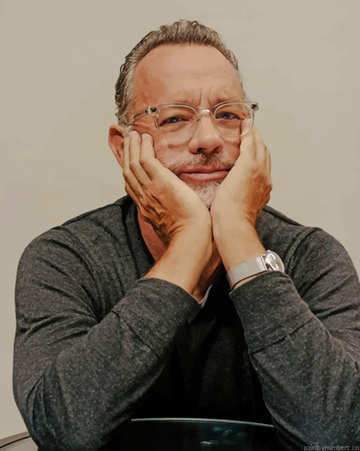 The Actor Tom Hanks Painting By Numberss.png