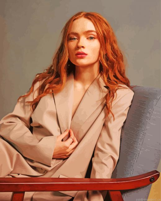 The Actress Sadie Sink Painting By Numberss.png