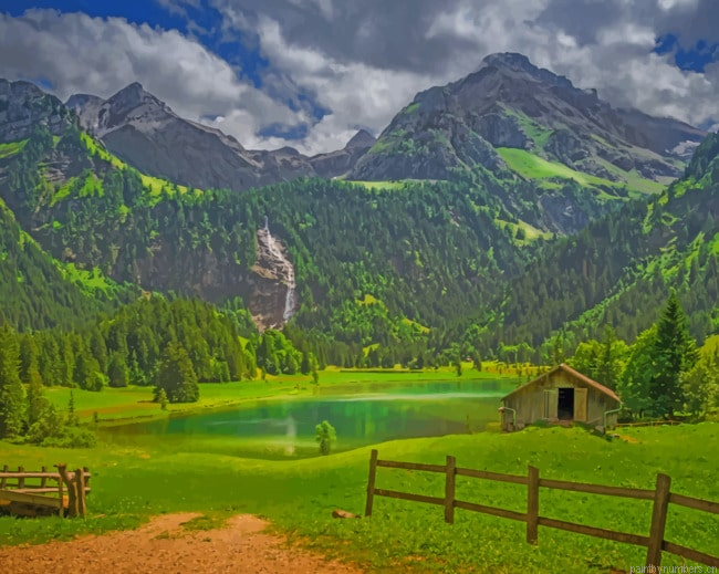 The Alps In Bern Landscapes Painting By Numberss.png