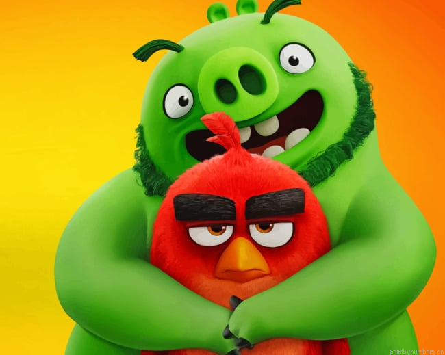 The Angry Birds Movie Cartoons Painting By Numberss.png