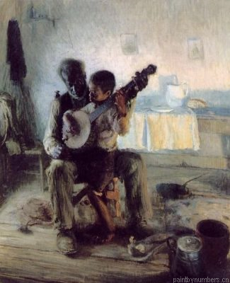 The Banjo Lesson By Henry Ossawa Tanner Painting By Numbers.png