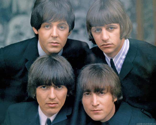 The Beatles Group Rock Band Painting By Numbers.png