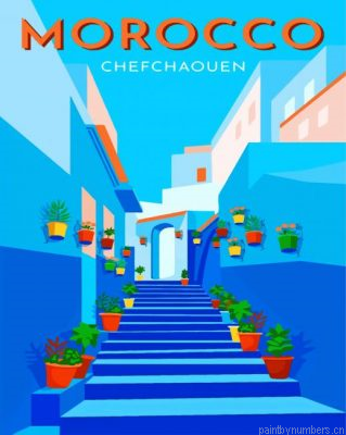 The Blue City Morocco Painting By Numbers.png