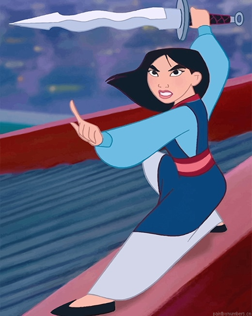 The Brave Princess Pocahontas Animations Painting By Numberss.png