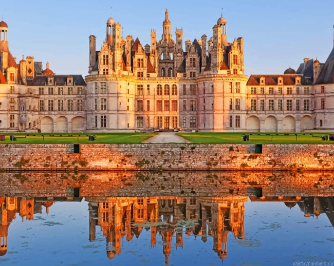 The Castle Of Chambord Buildings Painting By Numberss.png