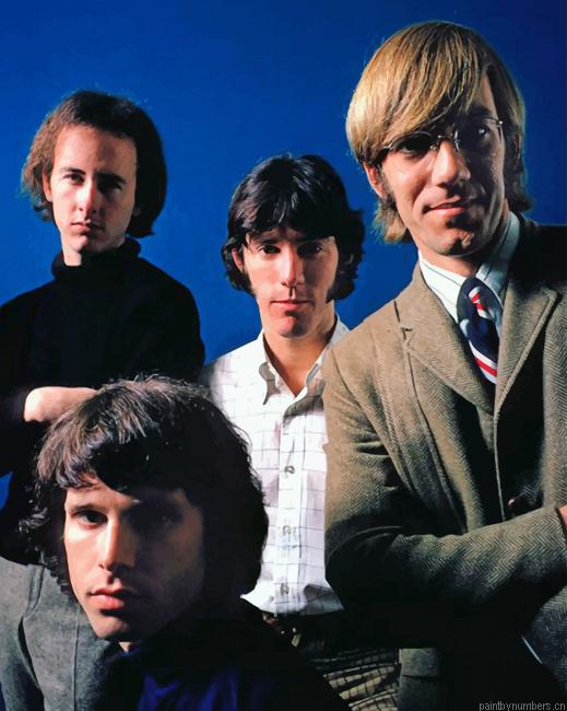 The Doors Band Rock Painting By Numberss.png