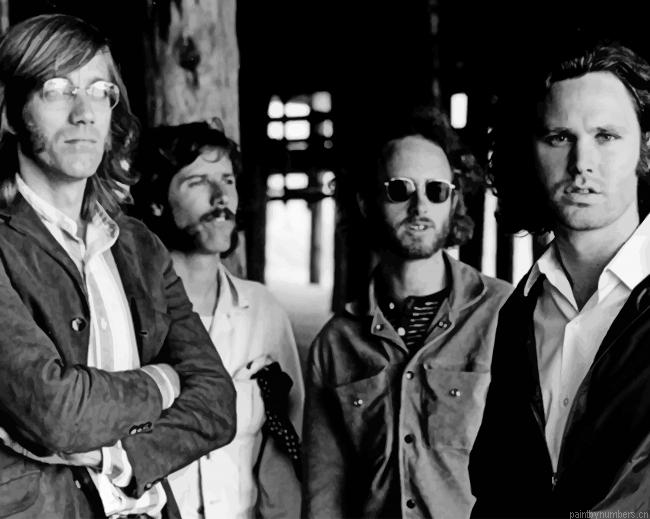 The Doors Rock Band Painting By Numberss.png