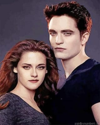 The Famous Couple Bella And Edward Actors Painting By Numberss.png