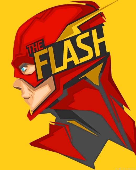 The Flash Hero Painting By Numberss.png